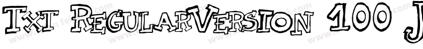 Txt RegularVersion 100 July 8 200字体转换